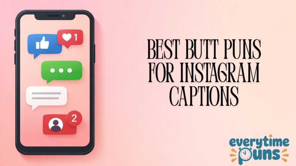 butt puns for instagram captions social media funny lines