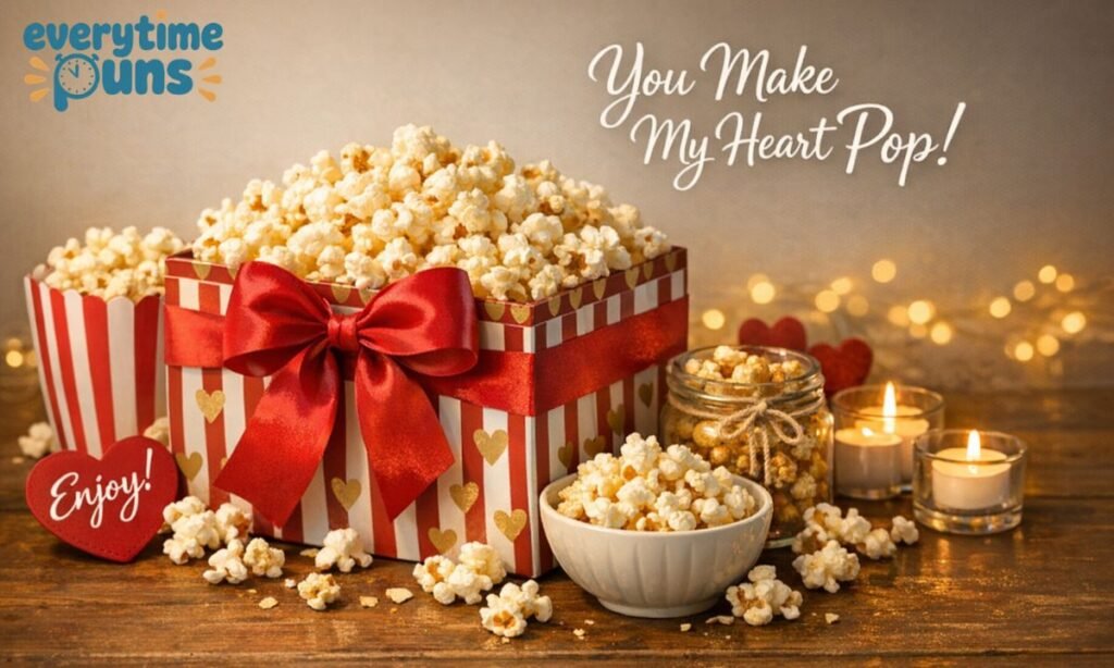 popcorn gift box quote you make my heart pop cute snack present image