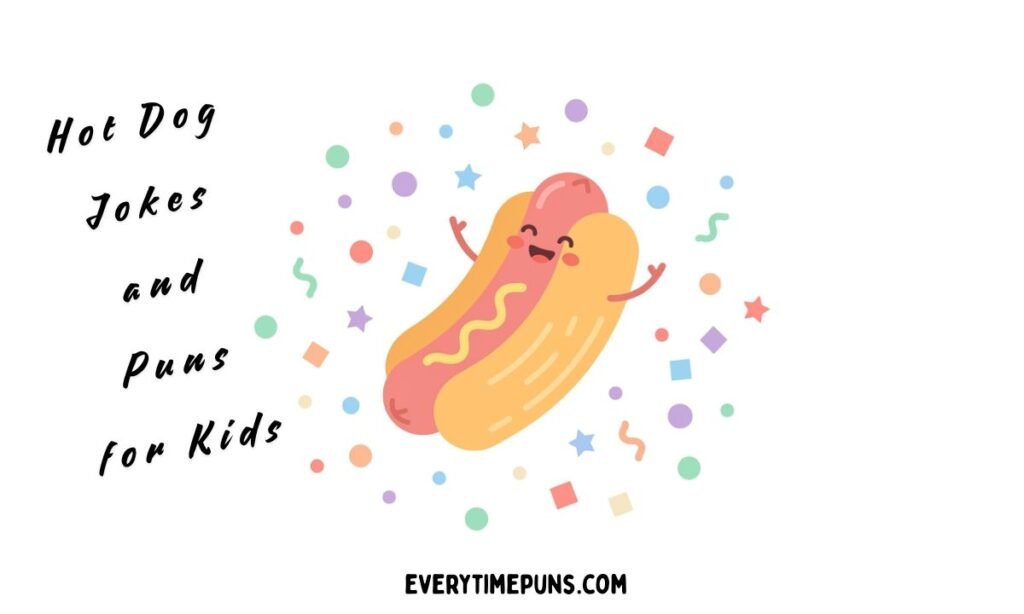 hot dog jokes for kids cute hot dog illustration