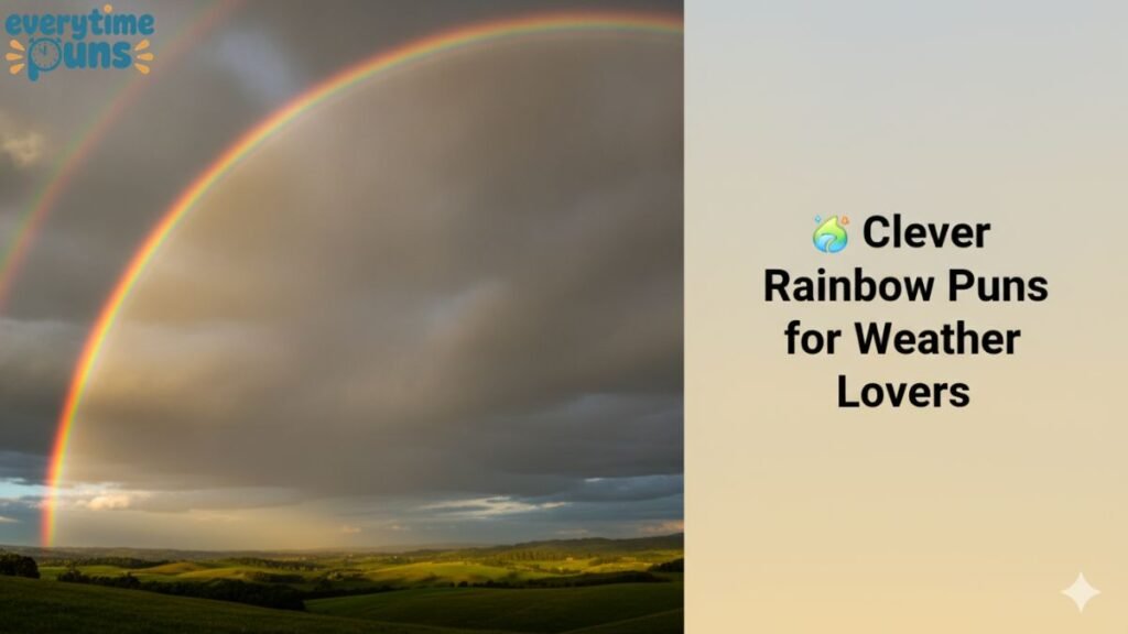 🌦️ Clever Rainbow Puns for Weather Lovers
